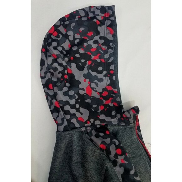 Athletic Works Toddler Tracksuit Gray Red Camo 24 mos DigiCamo Pants Jacket Hood - Picture 14 of 15